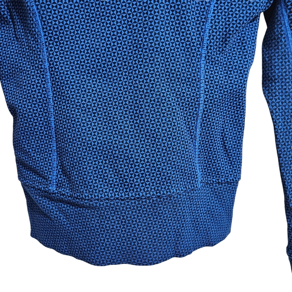 Lululemon Scuba Hoodie Stretch Lined Double Diamond Baroque Blue 2 - Picture 10 of 16